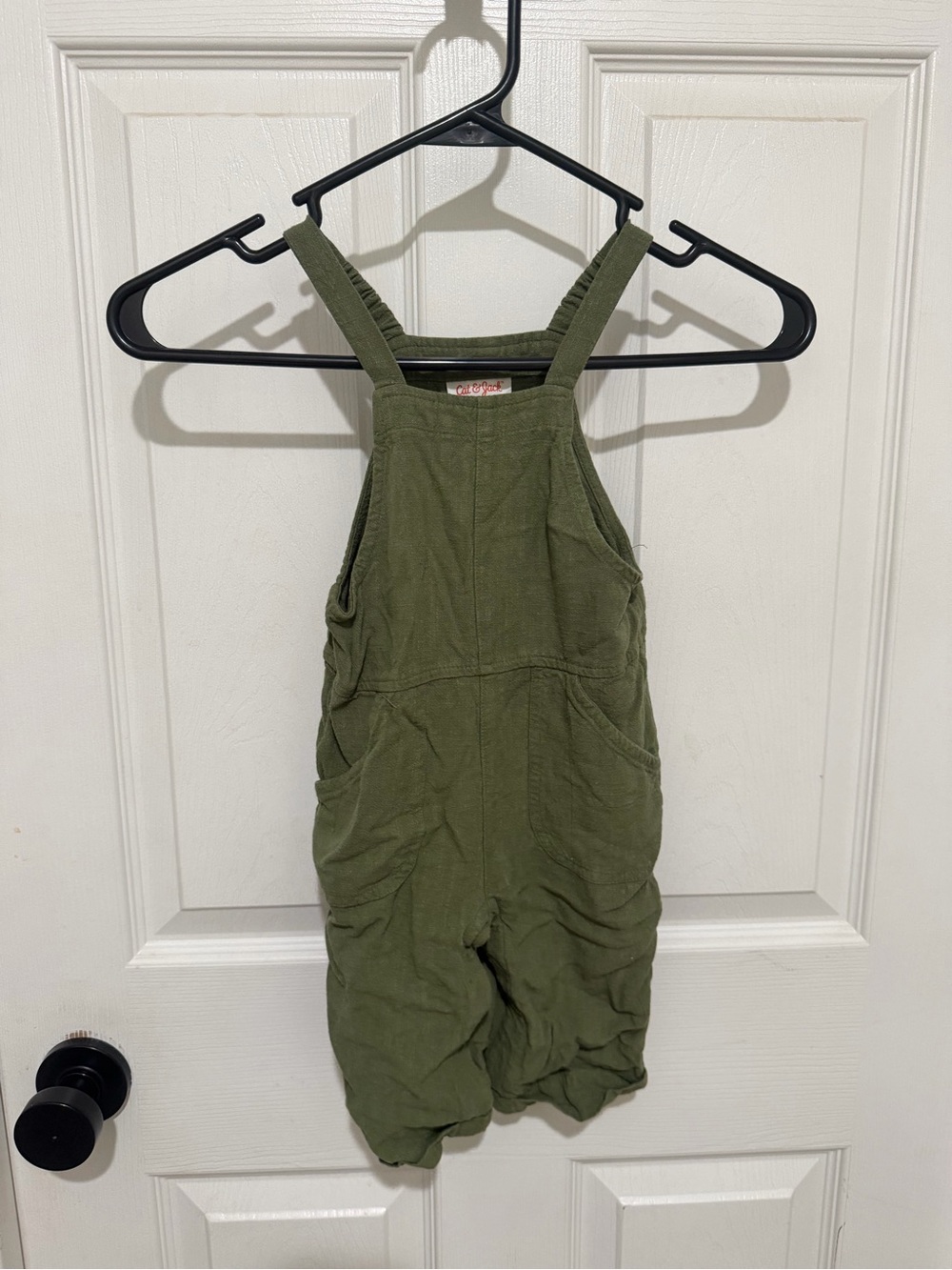 Cat & Jack Olive Green Kids One-Piece Overalls